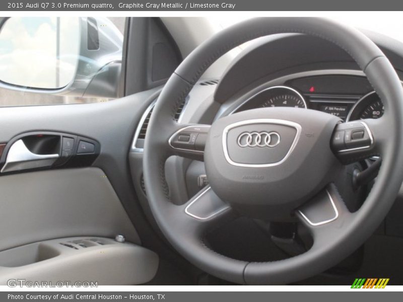Graphite Gray Metallic / Limestone Gray 2015 Audi Q7 3.0 Premium quattro