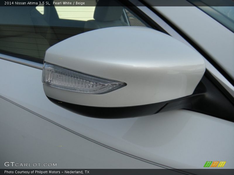 Pearl White / Beige 2014 Nissan Altima 3.5 SL