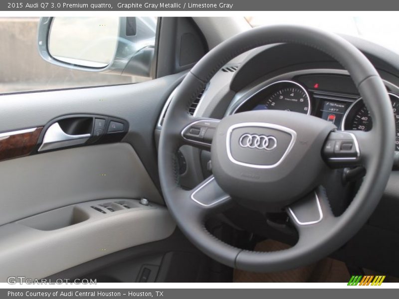 Graphite Gray Metallic / Limestone Gray 2015 Audi Q7 3.0 Premium quattro