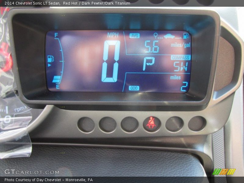 Red Hot / Dark Pewter/Dark Titanium 2014 Chevrolet Sonic LT Sedan