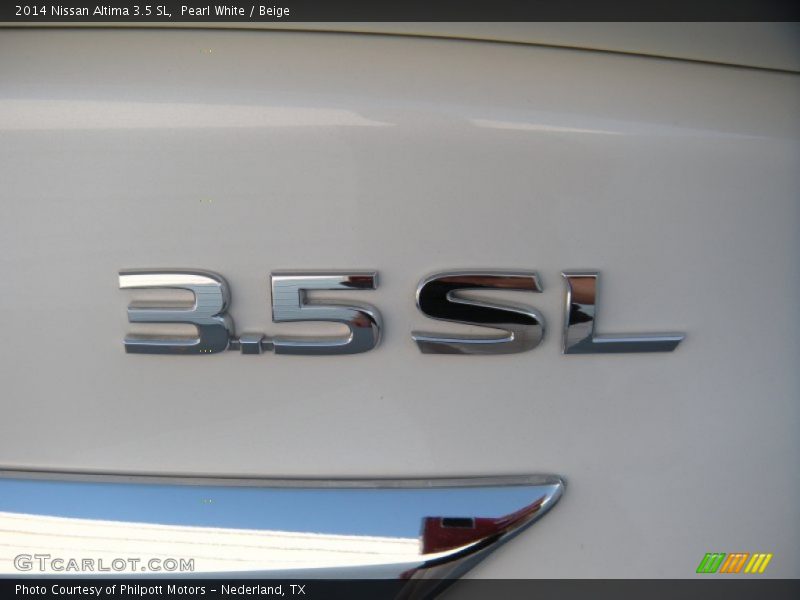 Pearl White / Beige 2014 Nissan Altima 3.5 SL