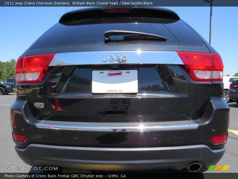 Brilliant Black Crystal Pearl / New Saddle/Black 2012 Jeep Grand Cherokee Overland