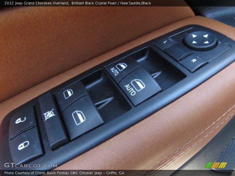 Brilliant Black Crystal Pearl / New Saddle/Black 2012 Jeep Grand Cherokee Overland