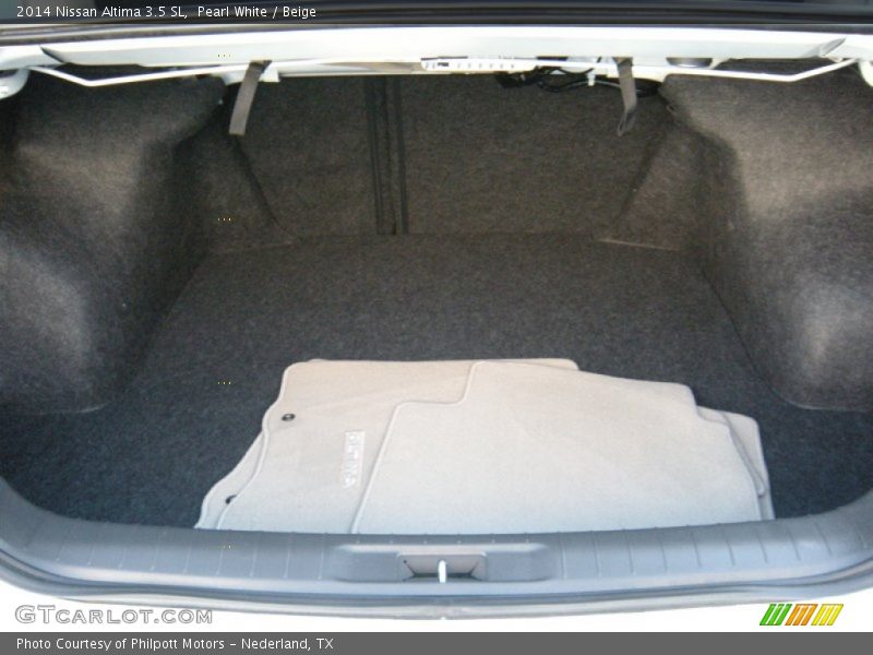 Pearl White / Beige 2014 Nissan Altima 3.5 SL