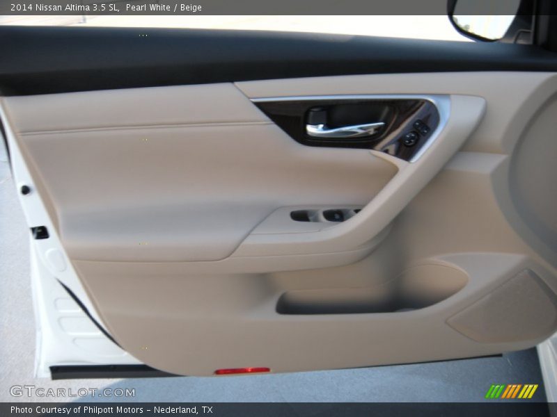 Pearl White / Beige 2014 Nissan Altima 3.5 SL