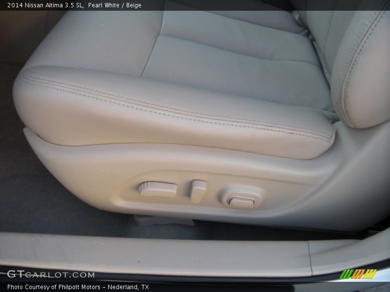Pearl White / Beige 2014 Nissan Altima 3.5 SL