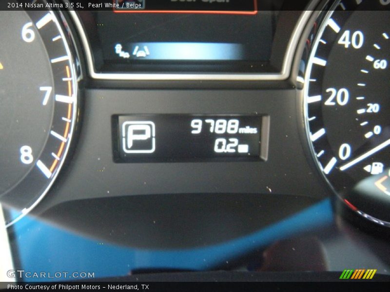 Pearl White / Beige 2014 Nissan Altima 3.5 SL