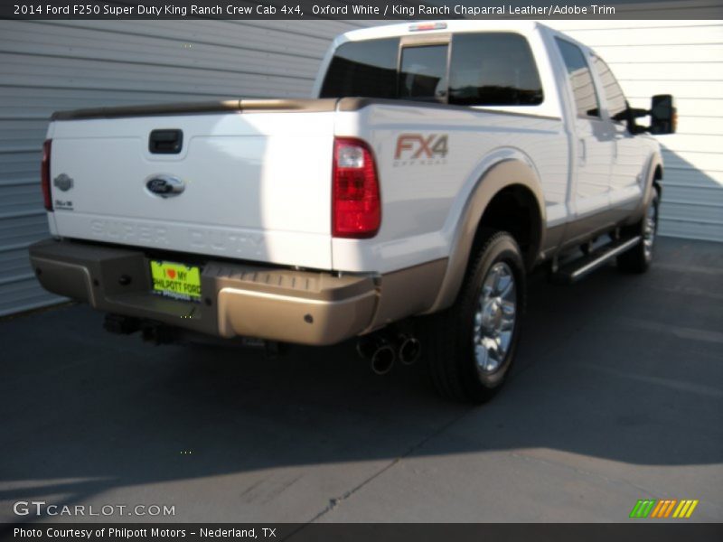 Oxford White / King Ranch Chaparral Leather/Adobe Trim 2014 Ford F250 Super Duty King Ranch Crew Cab 4x4