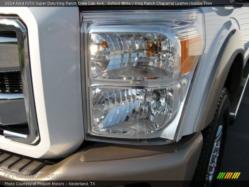 Oxford White / King Ranch Chaparral Leather/Adobe Trim 2014 Ford F250 Super Duty King Ranch Crew Cab 4x4
