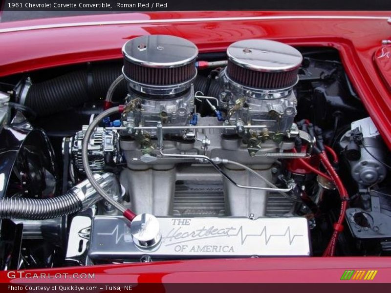 Roman Red / Red 1961 Chevrolet Corvette Convertible