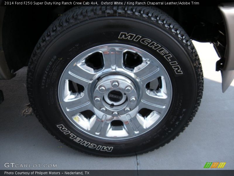Oxford White / King Ranch Chaparral Leather/Adobe Trim 2014 Ford F250 Super Duty King Ranch Crew Cab 4x4