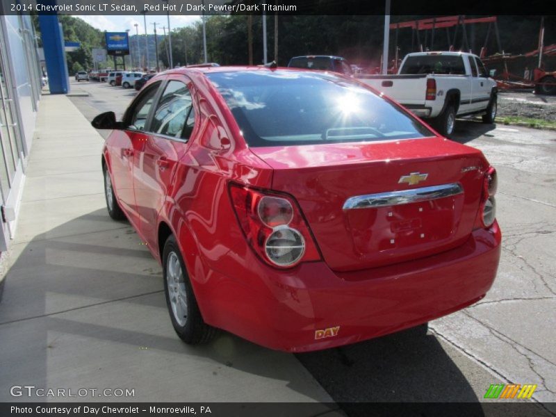 Red Hot / Dark Pewter/Dark Titanium 2014 Chevrolet Sonic LT Sedan