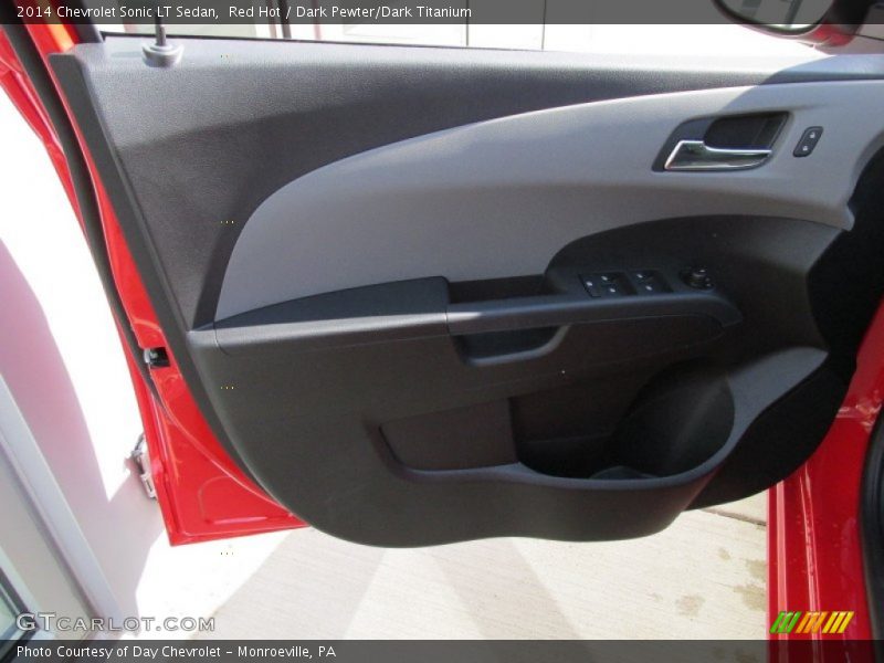 Red Hot / Dark Pewter/Dark Titanium 2014 Chevrolet Sonic LT Sedan