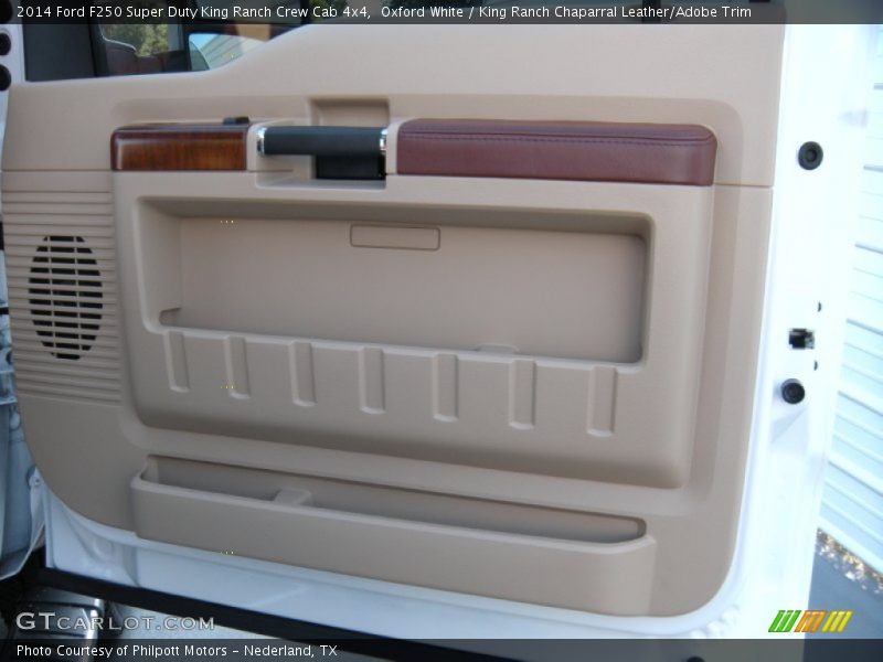 Oxford White / King Ranch Chaparral Leather/Adobe Trim 2014 Ford F250 Super Duty King Ranch Crew Cab 4x4