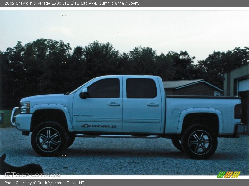 Summit White / Ebony 2009 Chevrolet Silverado 1500 LTZ Crew Cab 4x4