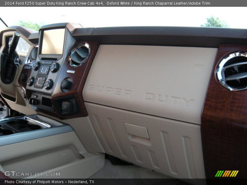 Oxford White / King Ranch Chaparral Leather/Adobe Trim 2014 Ford F250 Super Duty King Ranch Crew Cab 4x4
