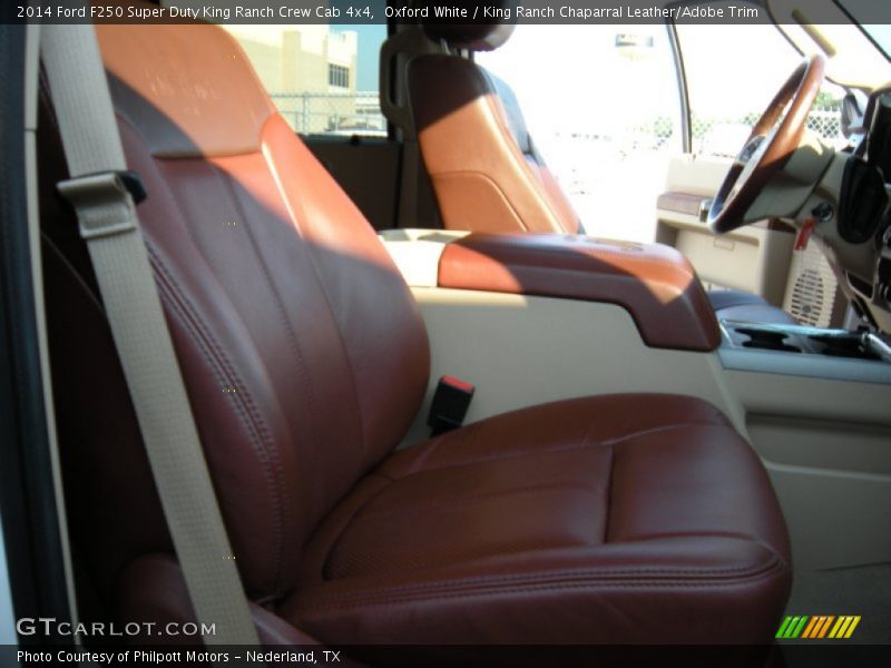 Oxford White / King Ranch Chaparral Leather/Adobe Trim 2014 Ford F250 Super Duty King Ranch Crew Cab 4x4