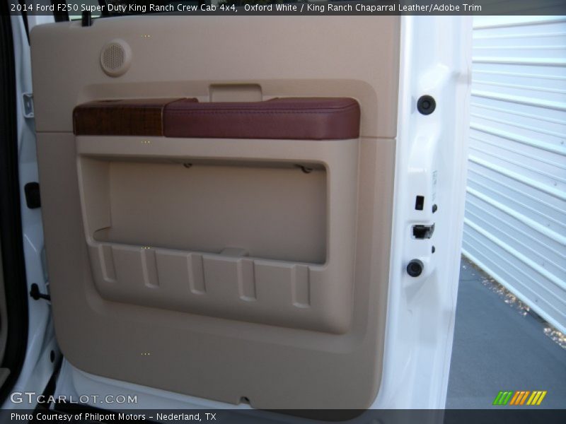 Oxford White / King Ranch Chaparral Leather/Adobe Trim 2014 Ford F250 Super Duty King Ranch Crew Cab 4x4