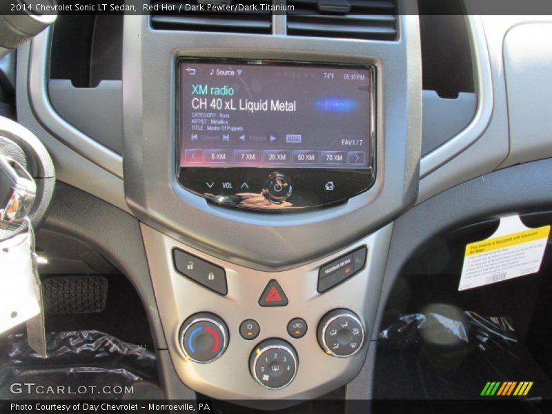 Red Hot / Dark Pewter/Dark Titanium 2014 Chevrolet Sonic LT Sedan