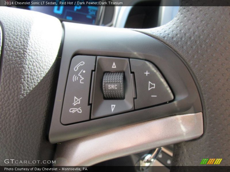 Red Hot / Dark Pewter/Dark Titanium 2014 Chevrolet Sonic LT Sedan