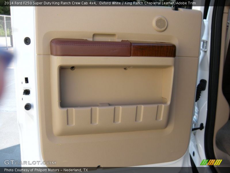 Oxford White / King Ranch Chaparral Leather/Adobe Trim 2014 Ford F250 Super Duty King Ranch Crew Cab 4x4