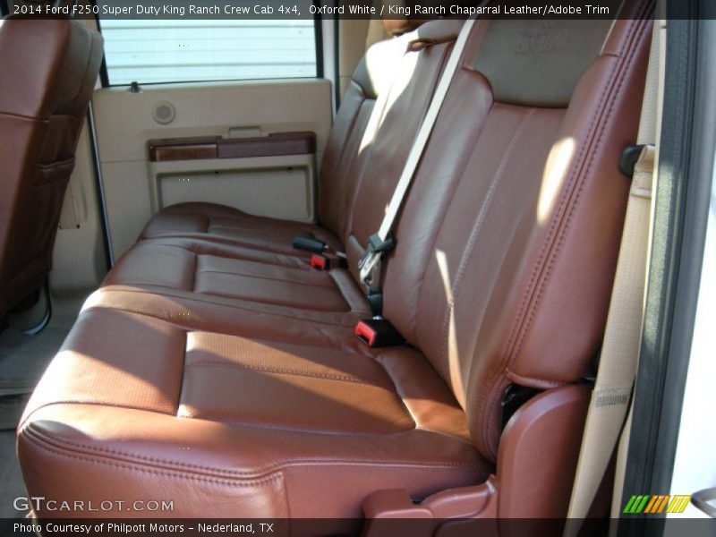 Oxford White / King Ranch Chaparral Leather/Adobe Trim 2014 Ford F250 Super Duty King Ranch Crew Cab 4x4