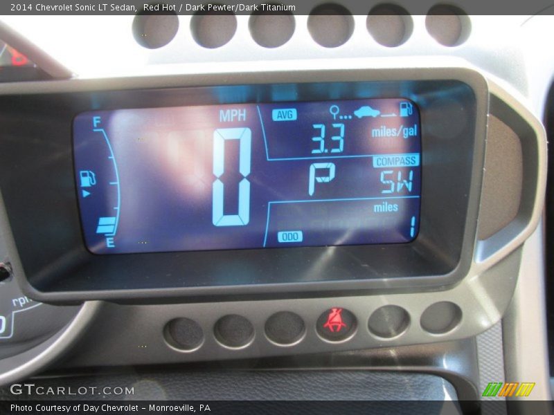 Red Hot / Dark Pewter/Dark Titanium 2014 Chevrolet Sonic LT Sedan