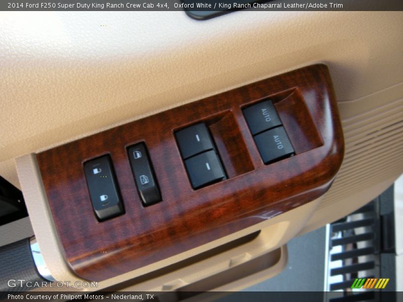 Oxford White / King Ranch Chaparral Leather/Adobe Trim 2014 Ford F250 Super Duty King Ranch Crew Cab 4x4