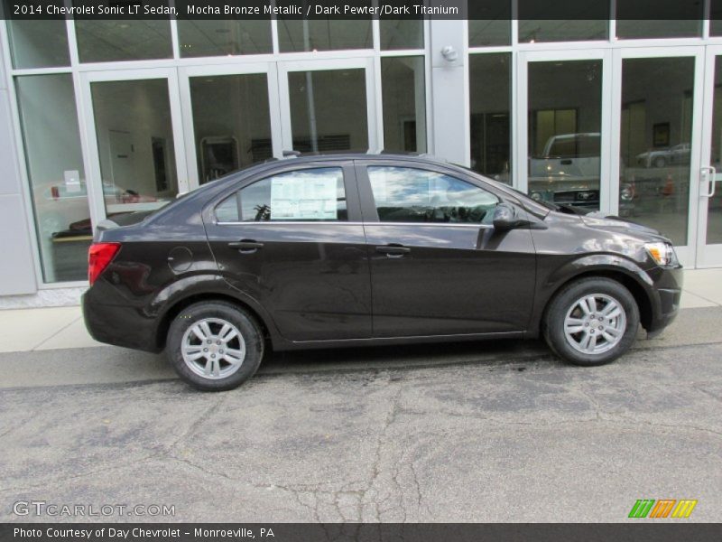 Mocha Bronze Metallic / Dark Pewter/Dark Titanium 2014 Chevrolet Sonic LT Sedan