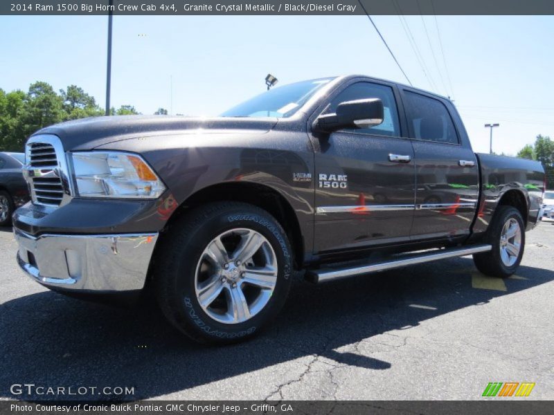 Granite Crystal Metallic / Black/Diesel Gray 2014 Ram 1500 Big Horn Crew Cab 4x4
