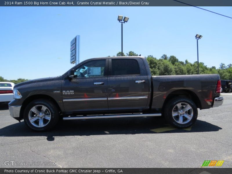 Granite Crystal Metallic / Black/Diesel Gray 2014 Ram 1500 Big Horn Crew Cab 4x4