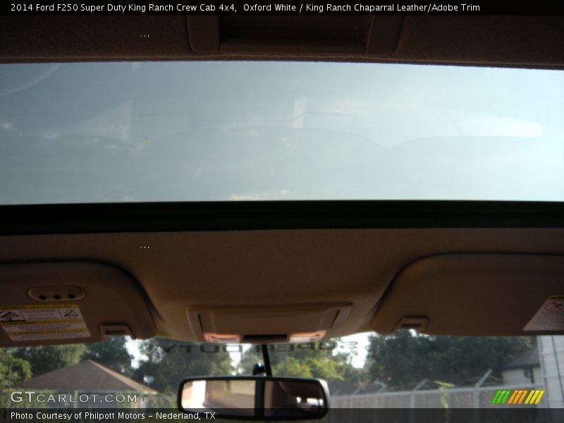 Oxford White / King Ranch Chaparral Leather/Adobe Trim 2014 Ford F250 Super Duty King Ranch Crew Cab 4x4