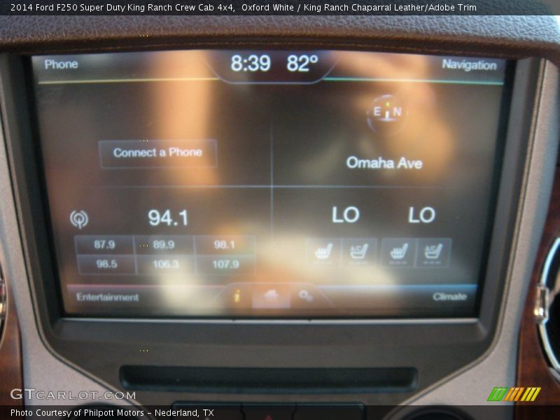 Oxford White / King Ranch Chaparral Leather/Adobe Trim 2014 Ford F250 Super Duty King Ranch Crew Cab 4x4