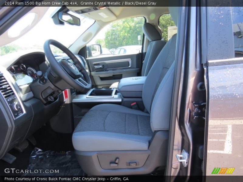 Granite Crystal Metallic / Black/Diesel Gray 2014 Ram 1500 Big Horn Crew Cab 4x4