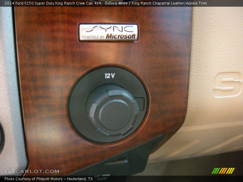 Oxford White / King Ranch Chaparral Leather/Adobe Trim 2014 Ford F250 Super Duty King Ranch Crew Cab 4x4