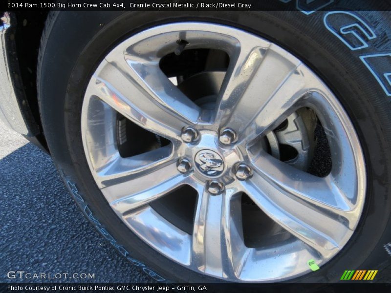 Granite Crystal Metallic / Black/Diesel Gray 2014 Ram 1500 Big Horn Crew Cab 4x4