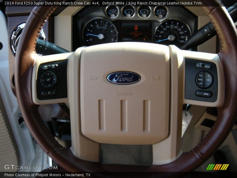 Oxford White / King Ranch Chaparral Leather/Adobe Trim 2014 Ford F250 Super Duty King Ranch Crew Cab 4x4