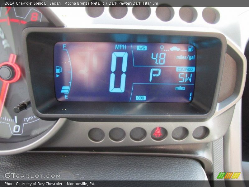 Mocha Bronze Metallic / Dark Pewter/Dark Titanium 2014 Chevrolet Sonic LT Sedan