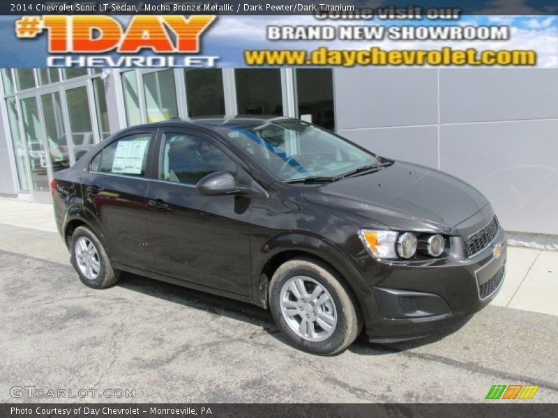 Mocha Bronze Metallic / Dark Pewter/Dark Titanium 2014 Chevrolet Sonic LT Sedan