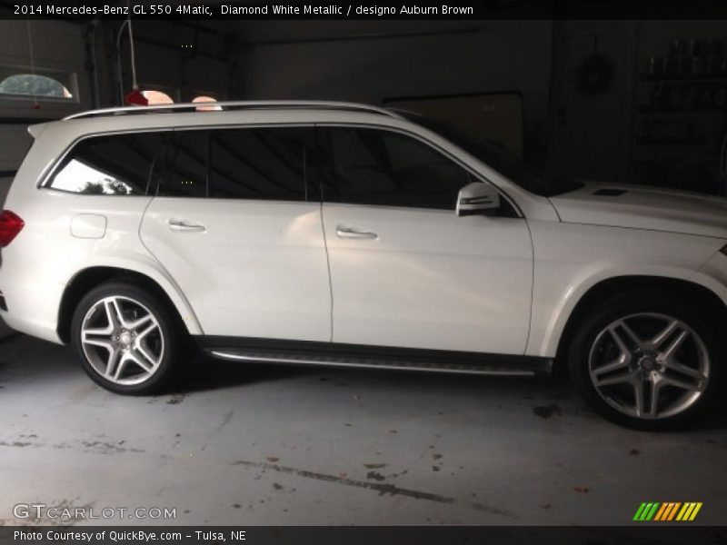 Diamond White Metallic / designo Auburn Brown 2014 Mercedes-Benz GL 550 4Matic