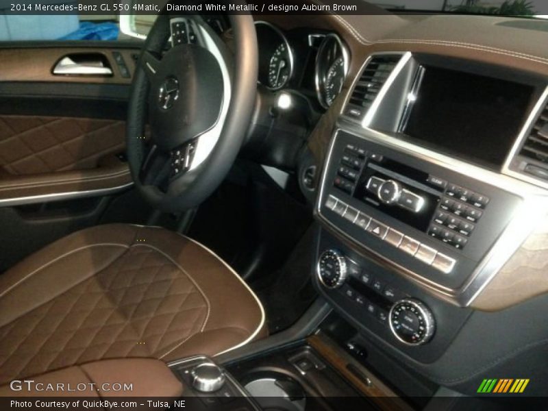 Diamond White Metallic / designo Auburn Brown 2014 Mercedes-Benz GL 550 4Matic