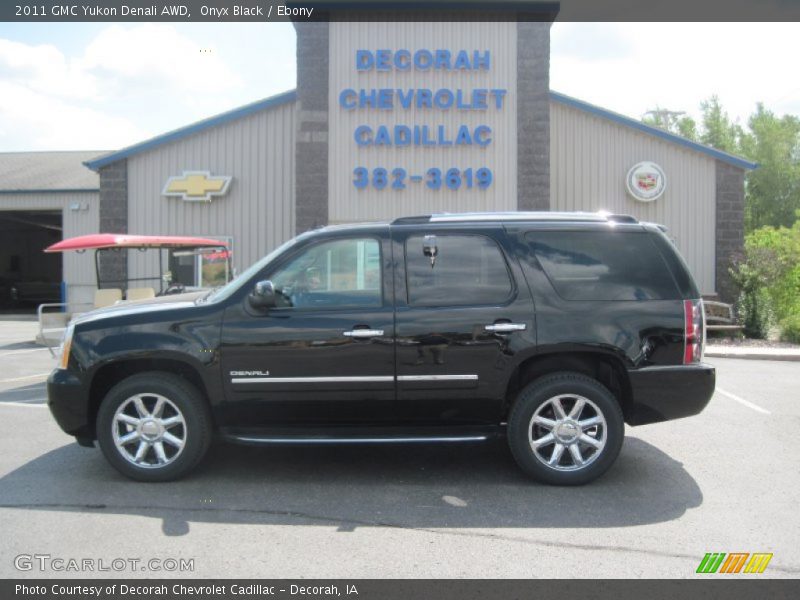 Onyx Black / Ebony 2011 GMC Yukon Denali AWD