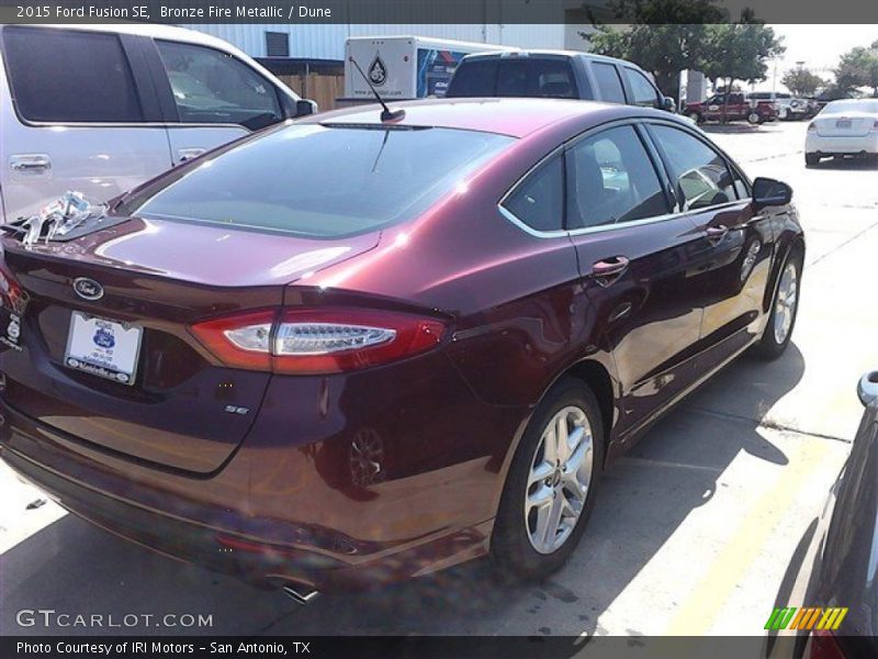 Bronze Fire Metallic / Dune 2015 Ford Fusion SE