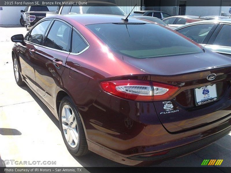 Bronze Fire Metallic / Dune 2015 Ford Fusion SE