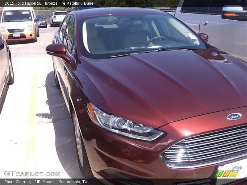 Bronze Fire Metallic / Dune 2015 Ford Fusion SE