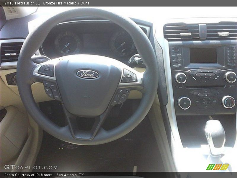 Bronze Fire Metallic / Dune 2015 Ford Fusion SE