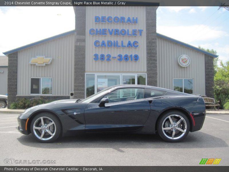 Night Race Blue Metallic / Gray 2014 Chevrolet Corvette Stingray Coupe