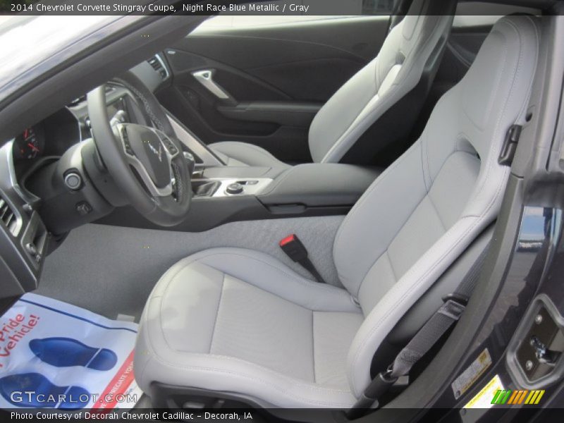 Night Race Blue Metallic / Gray 2014 Chevrolet Corvette Stingray Coupe