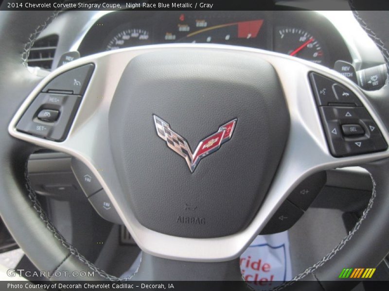 Night Race Blue Metallic / Gray 2014 Chevrolet Corvette Stingray Coupe