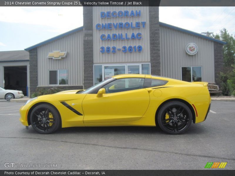 Velocity Yellow Tintcoat / Jet Black 2014 Chevrolet Corvette Stingray Coupe Z51